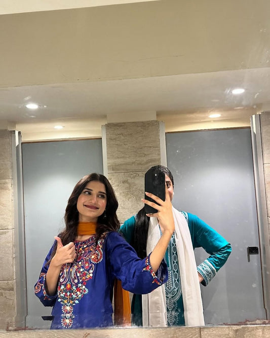 Janefar Embroided 2Pcs Stitched